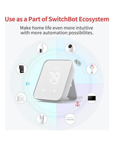 SwitchBot Hub 2 (2da Gen) Termómetro Higrómetro WiFi Inteligente