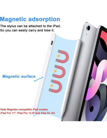 Lápiz Stylus DOGAIN A8 para iPad 2018-2025 - Carga Tipo C Lápiz Stylus DOGAIN A8 para iPad 2018-2025 - Carga Tipo C