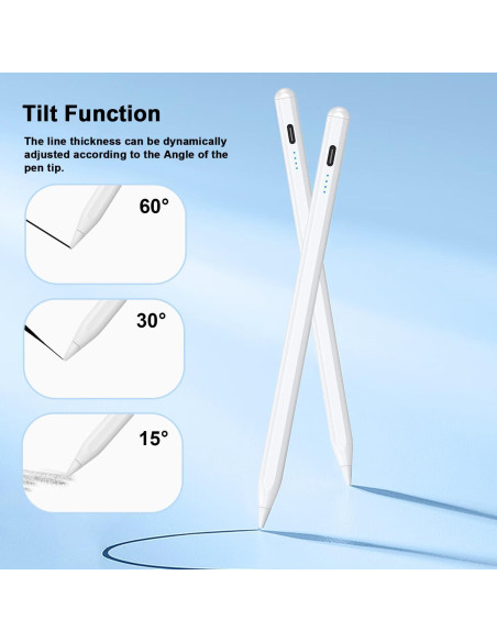 Lápiz Stylus DOGAIN A8 para iPad 2018-2025 - Carga Tipo C Lápiz Stylus DOGAIN A8 para iPad 2018-2025 - Carga Tipo C