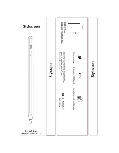 Lápiz Stylus DOGAIN A8 para iPad 2018-2025 - Carga Tipo C Lápiz Stylus DOGAIN A8 para iPad 2018-2025 - Carga Tipo C