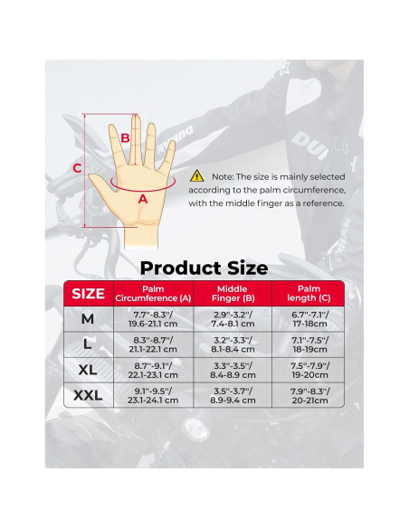 Guantes de Moto KEMIMOTO X-Large Impermeables Táctiles Guantes de Moto KEMIMOTO X-Large Impermeables Táctiles