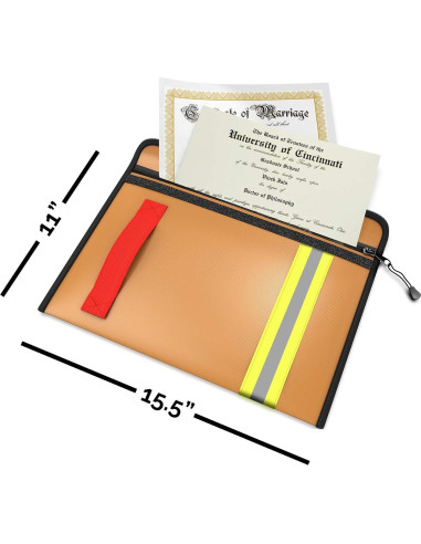 Bolsa a Prueba de Fuego Alorva 39x28cm Resistente al Agua