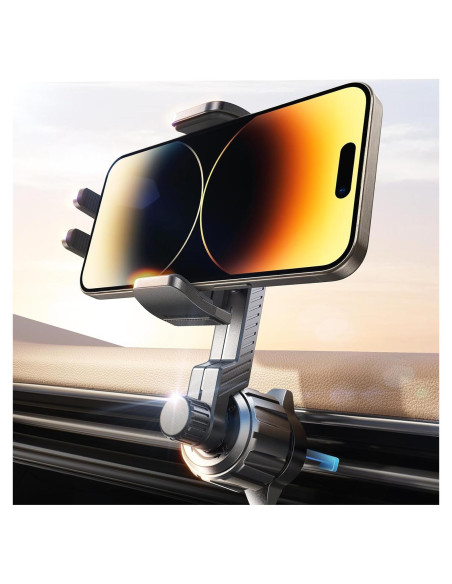 Soporte para Teléfono LISEN para Ventilación de Coche Negro Soporte para Teléfono LISEN para Ventilación de Coche Negro