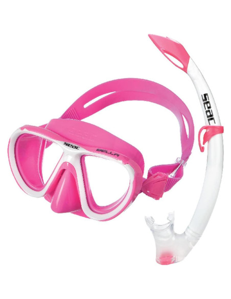 Conjunto de Buceo SEAC Bella Color para Niños 100% Silicona Conjunto de Buceo SEAC Bella Color para Niños 100% Silicona