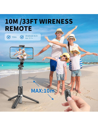 Trípode para Selfies LDP-K07 Extensible y Portátil 103cm