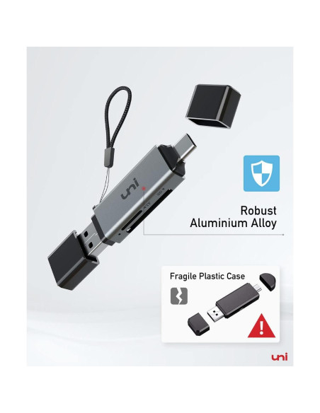 Lector de Tarjeta SD uni USB C y Micro SD 2 en 1 Alta Velocidad Lector de Tarjeta SD uni USB C y Micro SD 2 en 1 Alta Velocidad
