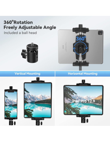 Soporte para iPad KDD con Trípode y Ajuste 360