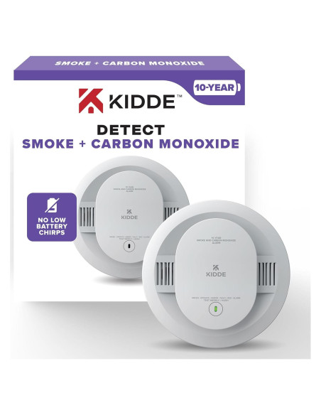 Detector de Humo y Monóxido Kidde 30CUD10 Batería 10 Años Detector de Humo y Monóxido Kidde 30CUD10 Batería 10 Años