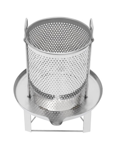 Prensa de Vino Manual Frutas 15.1L Acero Inoxidable