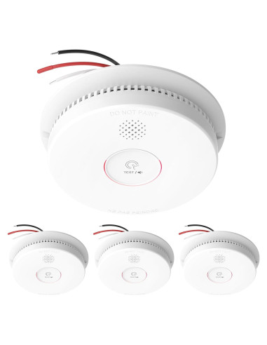 Detector de Humo SITERLINK GS562A Interconectado 4 Paquete