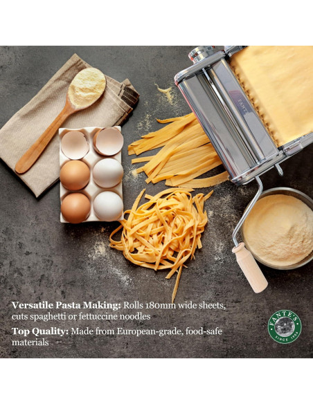 Máquina de Pasta Fante 12017 Manual con Rodillos Ajustables Máquina de Pasta Fante 12017 Manual con Rodillos Ajustables