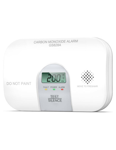 Detector de Monóxido de Carbono Siterwell GS828A LCD 10 Años