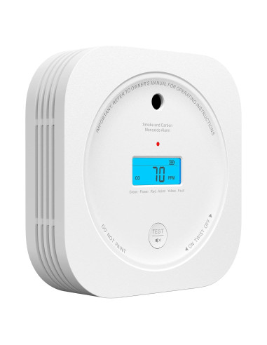 Detector de Humo y CO AEGISLINK SC200, 10 Años de Vida