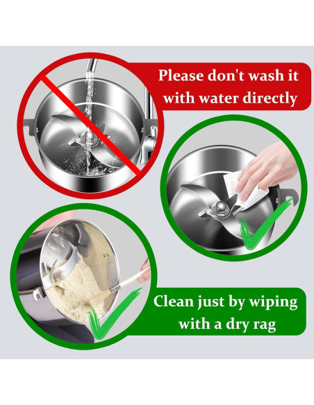 Molino de Granos INSELY 750g Acero Inoxidable 2200W Molino de Granos INSELY 750g Acero Inoxidable 2200W