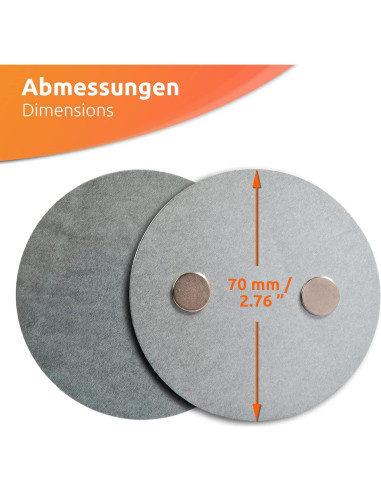 Fijador Magnético ECENCE 20pcs para Detector de Humo