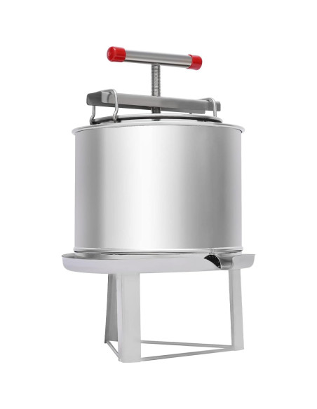 Prensa de Vino Manual Cherishop FY-54101 12.6L Acero Inoxidable Prensa de Vino Manual Cherishop FY-54101 12.6L Acero Inoxidable