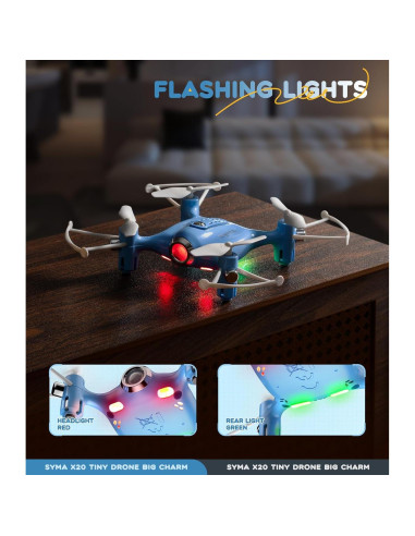 Drone SYMA Mini Cuadricóptero RC para Niños con Giros 3D