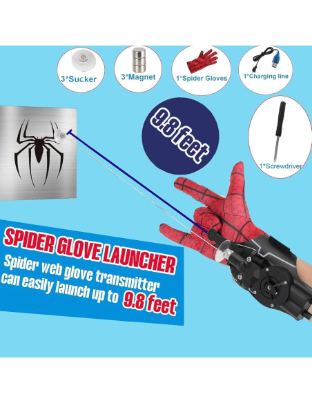 Lanzador de Telaraña Wadfey SPDS45 Juguete para Niños Lanzador de Telaraña Wadfey SPDS45 Juguete para Niños