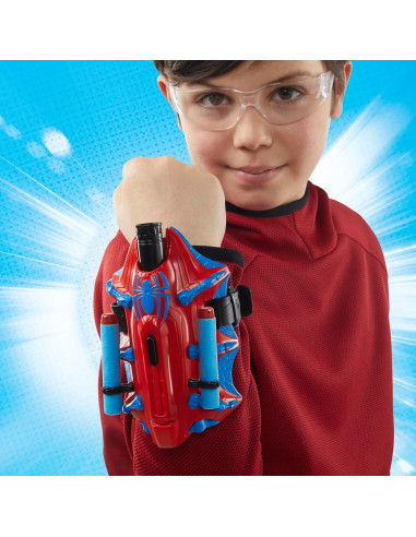 Lanzador Thwip-Tech Spider-Man Hasbro con 3 Dardos NERF