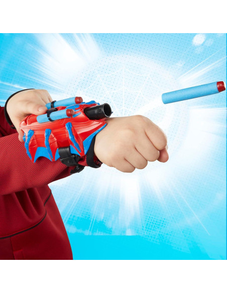 Lanzador Thwip-Tech Spider-Man Hasbro con 3 Dardos NERF Lanzador Thwip-Tech Spider-Man Hasbro con 3 Dardos NERF