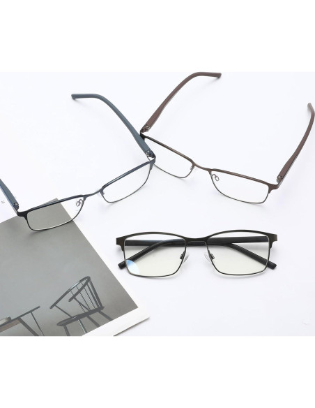 Paquete de 3 Gafas de Lectura MUYI 1.0 con Filtro Luz Azul Paquete de 3 Gafas de Lectura MUYI 1.0 con Filtro Luz Azul