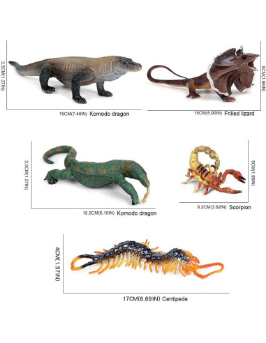 Figuras de Acción Fantarea 5 PCS Animales Selva 17x16 cm