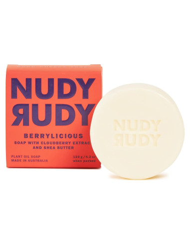 Barra de Jabón Berrylicious Nudy Rudy 119 g - Manteca de Karité
