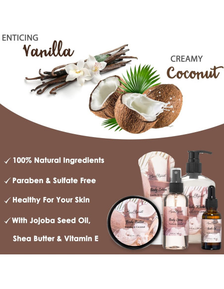 Cesta de Regalo Spa Aqua Elegante 10 Piezas Coco Vainilla Cesta de Regalo Spa Aqua Elegante 10 Piezas Coco Vainilla
