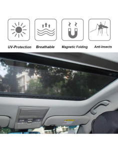 Sombra Solar Magnética TECUUL para Techo de Coche 94x55cm 2