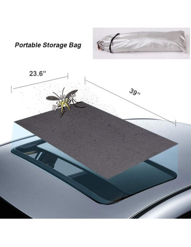 Sombra Solar Magnética TECUUL para Techo de Coche 94x55cm