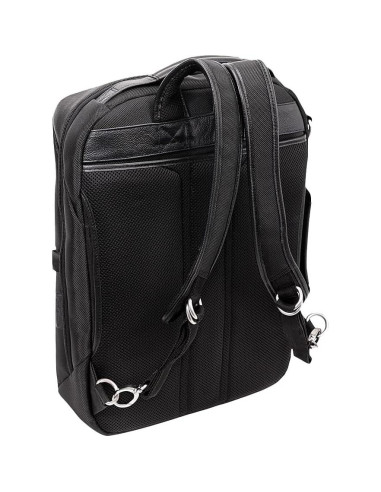 Mochila de Nylon McKlein 2 en 1 para Laptop 17" Negra