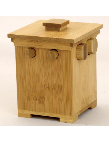 Caja de Rompecabezas de Bambú Melville Direct 11.18x8.89x8.64cm