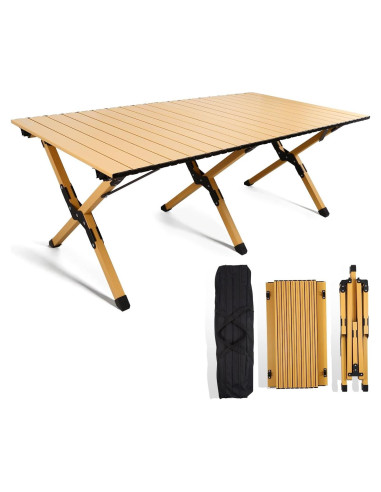 Mesa de Camping Plegable Rollingsurfer XT-1-N Aluminio 114.8x59.9cm