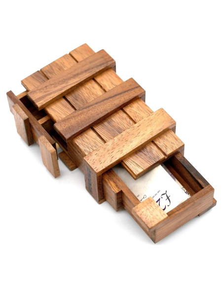 Caja de Rompecabezas Secreta BSIRI - Madera con Compartimentos Caja de Rompecabezas Secreta BSIRI - Madera con Compartimentos