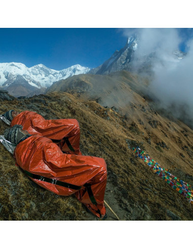 Bolsas de dormir de emergencia Leberna 2 paquetes Mylar