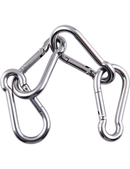 Gancho de Resorte Sprookber Acero Inoxidable 304 Set de 6 Gancho de Resorte Sprookber Acero Inoxidable 304 Set de 6