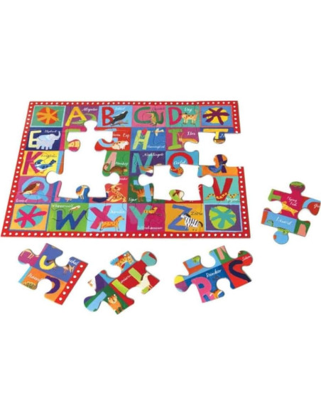 Rompecabezas Grande de Animales ABC eeBoo 20 Piezas 38x28cm Rompecabezas Grande de Animales ABC eeBoo 20 Piezas 38x28cm