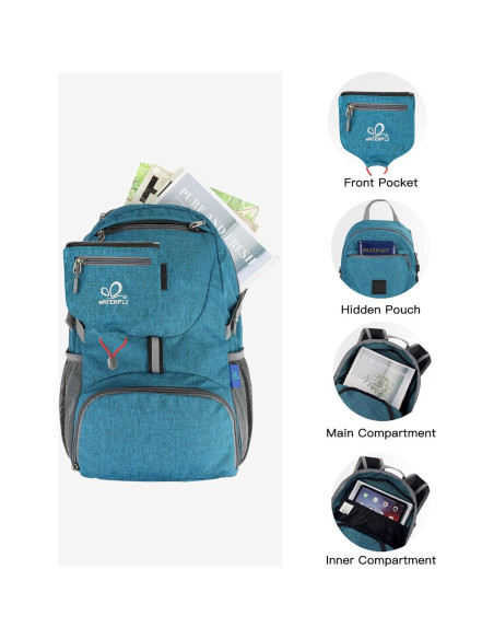 Mochila Plegable WATERFLY 20L Nylon Ultra Ligera Unisex Mochila Plegable WATERFLY 20L Nylon Ultra Ligera Unisex