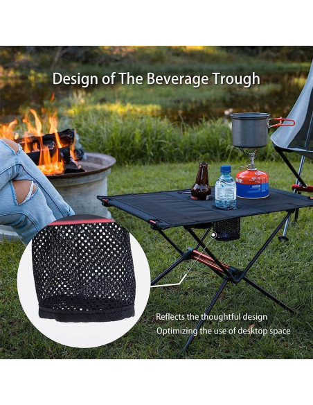 Mesa Plegable Naturehike FT07 de Aluminio para Camping 58.9x40.6cm Mesa Plegable Naturehike FT07 de Aluminio para Camping 58.9x40.6cm