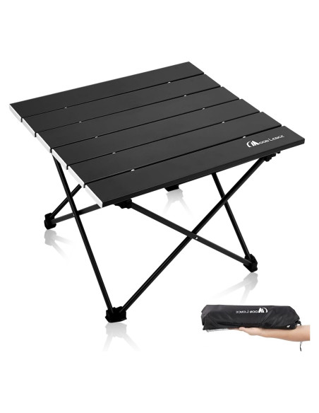 Mesa de Camping Plegable MOON LENCE 55.88x40.64cm Negra Mesa de Camping Plegable MOON LENCE 55.88x40.64cm Negra