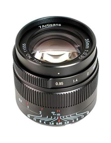 Lente 7artisans 35mm F0.95 Manual para Sony E - Metal, 369g