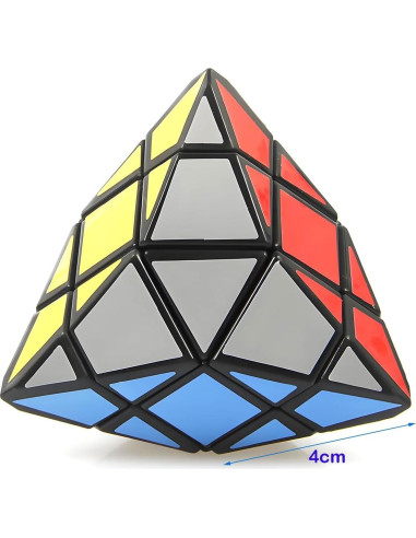 Cubo Mágico Pyraminx 3x3 SUN-WAY 5.5 cm Negro