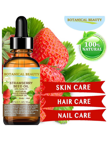 Aceite de Semilla de Fresa 100% Puro Belleza Botánica 15 ml Aceite de Semilla de Fresa 100% Puro Belleza Botánica 15 ml