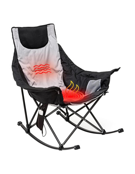 Silla de Camping Calentada SunnyFeel AC2026 Gris 227 KG Silla de Camping Calentada SunnyFeel AC2026 Gris 227 KG