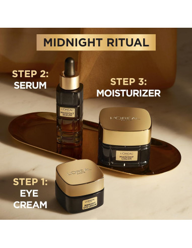 Crema de Ojos L'Oreal Paris Midnight Age Perfect 15ml