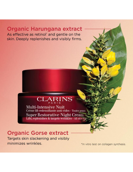 Crema Nocturna Restauradora Clarins 48g - Hidratante Antienvejecimiento Crema Nocturna Restauradora Clarins 48g - Hidratante Antienvejecimiento
