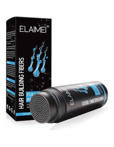 Fibras para Cabello ELAIMEI Marrón Medio 27.5g - Oculta Pérdida 2