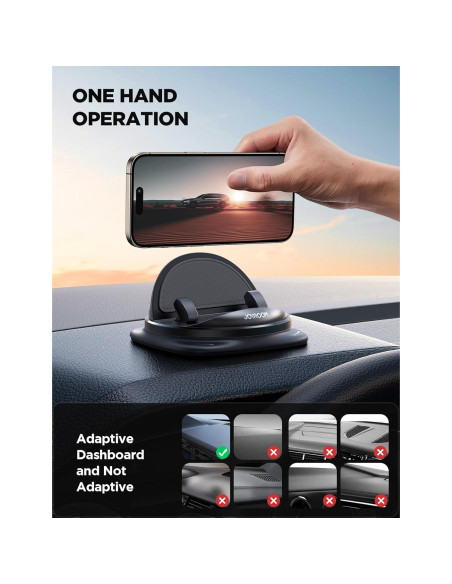 Soporte para Teléfono de Coche JOYROOM JR-ZS354-BK Ajustable 360 Soporte para Teléfono de Coche JOYROOM JR-ZS354-BK Ajustable 360