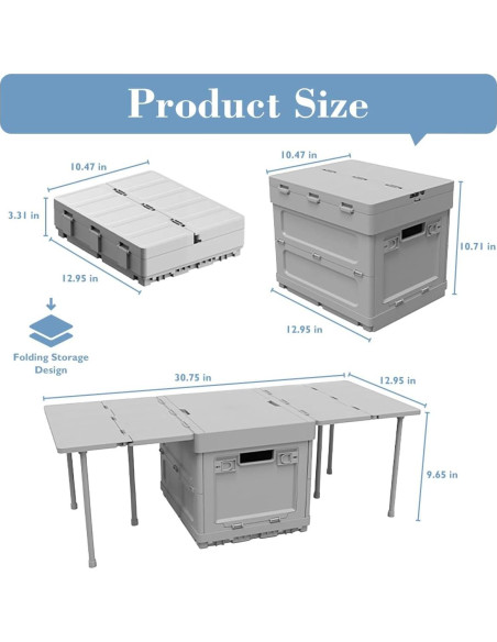 Caja de Almacenamiento Plegable Aimondow HWSNX-1 3 en 1 Caja de Almacenamiento Plegable Aimondow HWSNX-1 3 en 1