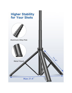 Trípode Extensible LDP 75" para Teléfono con Control Remoto 2